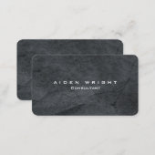 Attractive Grey Stylish Modern Minimalist Business Card (Front/Back)