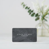 Attractive Grey Stylish Modern Minimalist Business Card (Standing Front)