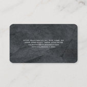 Attractive Grey Stylish Modern Minimalist Business Card (Back)