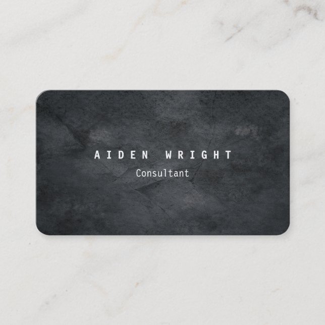 Attractive Grey Stylish Modern Minimalist Business Card (Front)