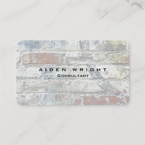 Attractive Grey Wall Stylish Modern Minimalist Business Card