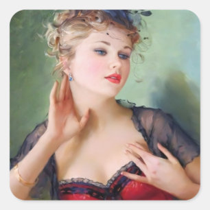 Attractive Lady Sticker