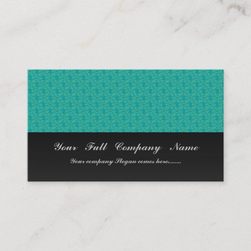 Attractive light green flowers with leafy petals o business card templates