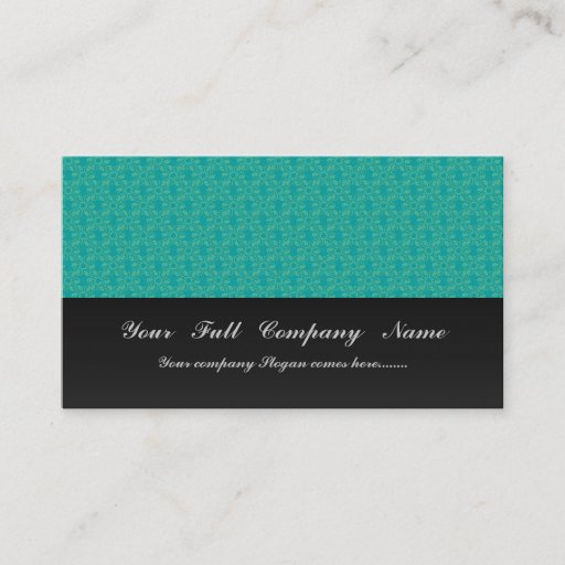 Customizable Attractive light green flowers with leafy petals o business card templates