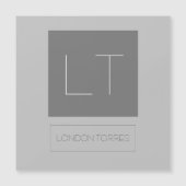 Attractive Monogram Grey Plain (Front)