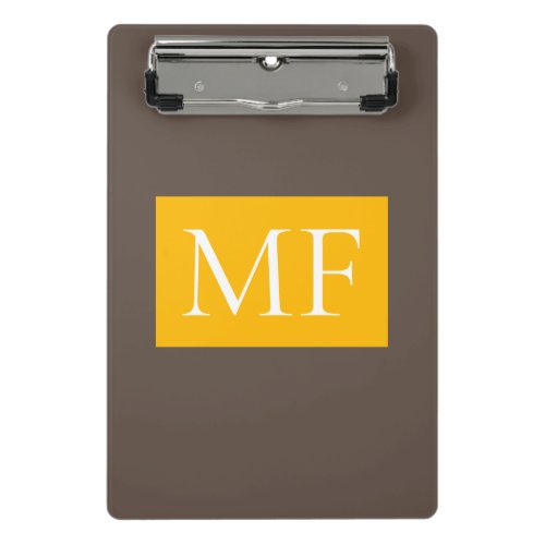 Attractive Monogram Modern Minimalist Mini Clipboard