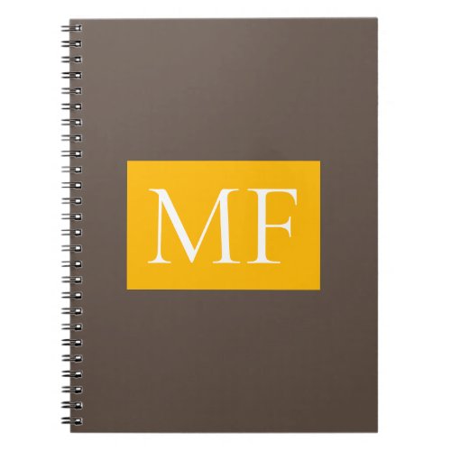 Attractive Monogram Modern Minimalist Notebook