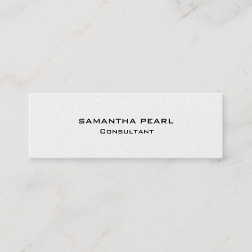 Attractive Pearl Stylish Modern Minimalist Chic Mini Business Card