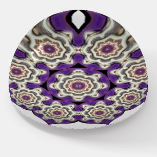 ATTRACTIVE! Purple Black and White ~ UNUSUAL Paperweight