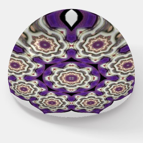 ATTRACTIVE Purple Black and White  UNUSUAL Paperweight
