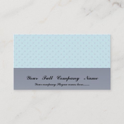 Attractive purple stars on rough sky blue surface business card