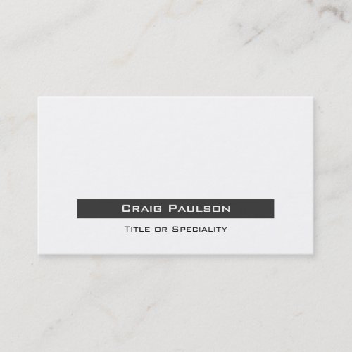 Attractive Simple Gray Black White Business Card