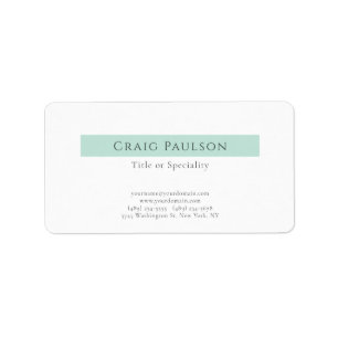 Attractive Simple Plain Professional Modern Label