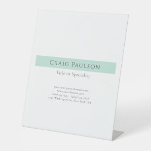 Attractive Simple Plain Professional Modern Pedestal Sign