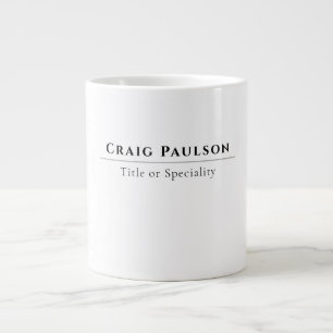 Attractive Simple Professional Plain Minimalist Giant Coffee Mug