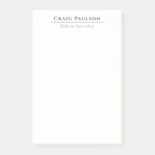Attractive Simple Professional Plain Minimalist Post-it Notes