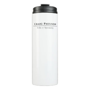 Attractive Simple Professional Plain Minimalist Thermal Tumbler