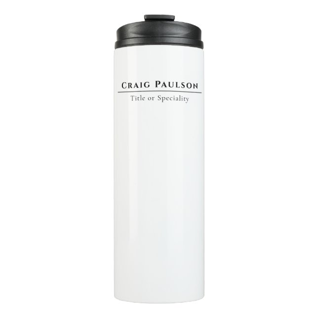 Attractive Simple Professional Plain Minimalist Thermal Tumbler (Front)