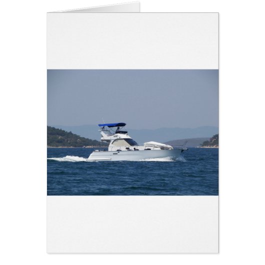 Attractive Small Motorboat Cards (Front)