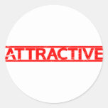Attractive Stamp Classic Round Sticker