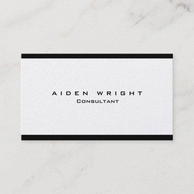 Attractive Trendy Stylish Modern Minimalist Business Card (Front)