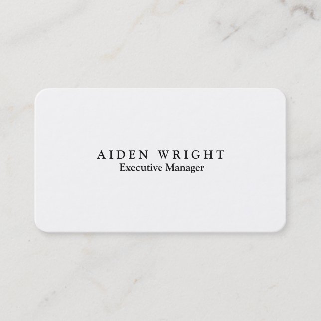 Attractive Trendy Stylish Modern Minimalist Business Card (Front)