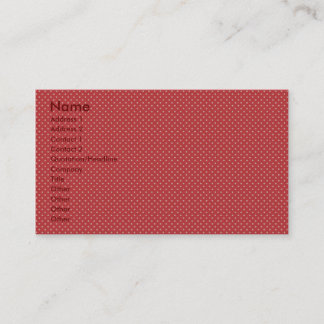 Attractive white stars on rough red surface business card