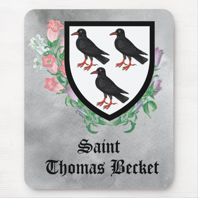 Attributed Arms of St. Thomas Becket Mouse Pad (Front)