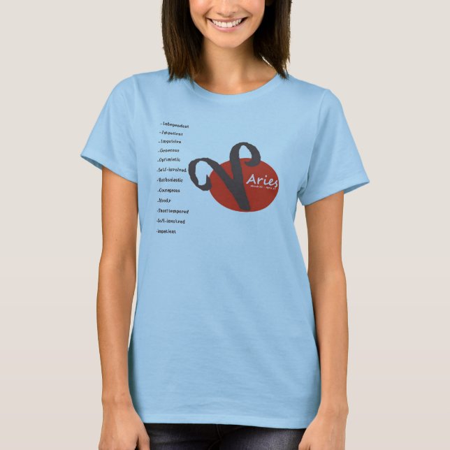 Attributes of an Aries T-Shirt (Front)