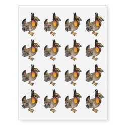 Attwater's Prairie-Chicken Temporary Tattoos
