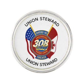 ATU Local 308 Union Steward Lapel Pin