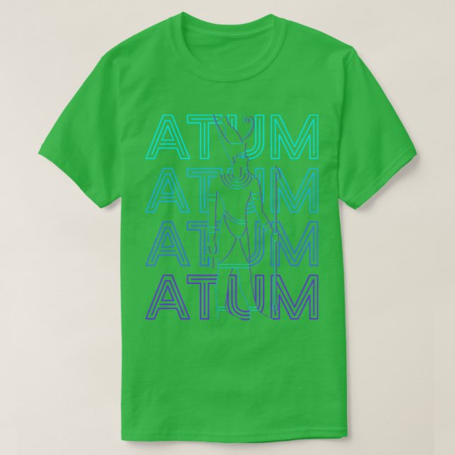 Atum Egyptian God Ancient Egypt Retro Atum Gift T-Shirt (Design Front)