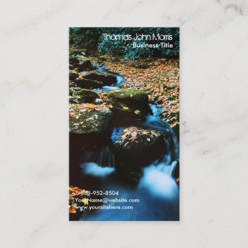 Atutmn River Fly Fishing Business Card
