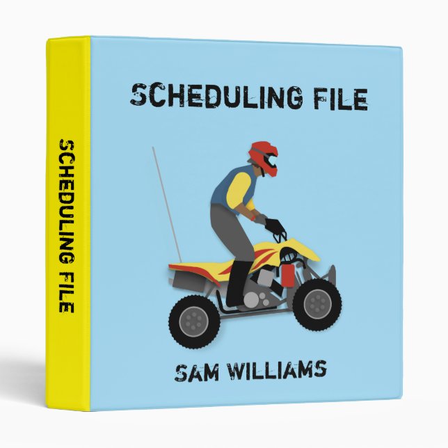 ATV 3 RING BINDER (Front/Spine)