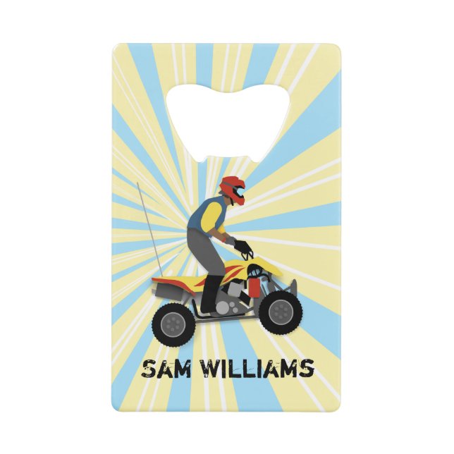 ATV CREDIT CARD BOTTLE OPENER (Front)