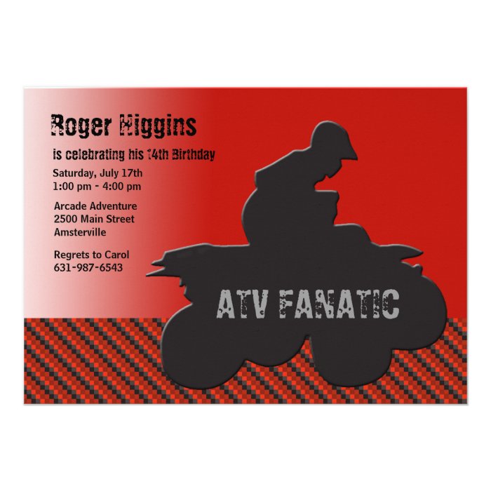 ATV Fan Invitation