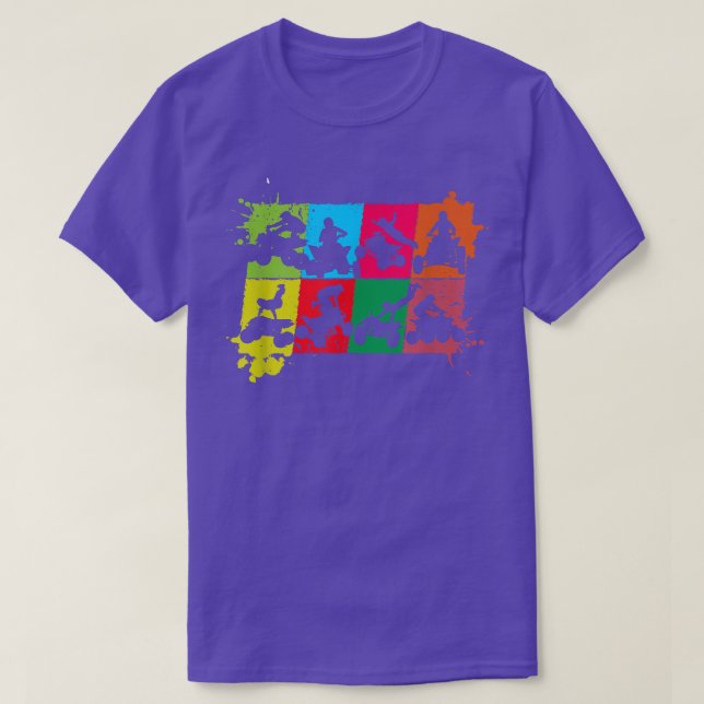 ATV Four Wheeler Off Road Biker Quad Bike  T-Shirt (Design Front)