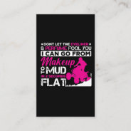 Atv Girl Makeup Offroad Vehicles Quad Bike Driver Business Card at Zazzle