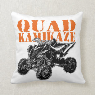 ATV Kamikaze Throw Pillow
