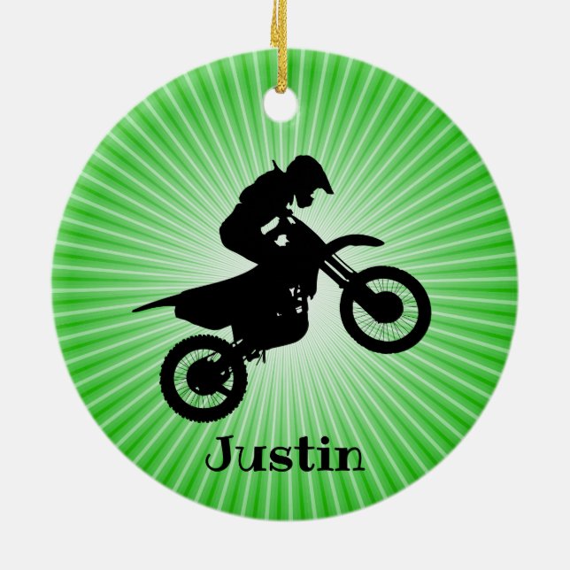 ATV Motorcycle Design Ornament (Back)