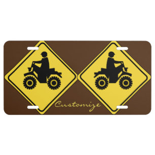 ATV Mudding Sign Thunder_Cove License Plate
