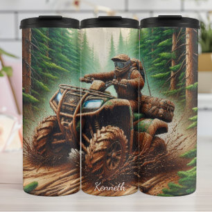 ATV Off-Road: Muddy Forest Adventure Thermal Tumbler