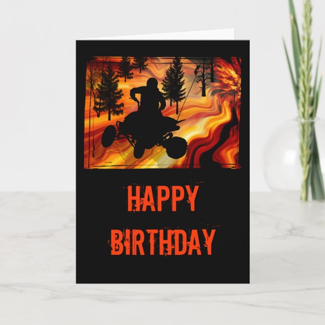 ATV on the Road from Hell Card (Front)