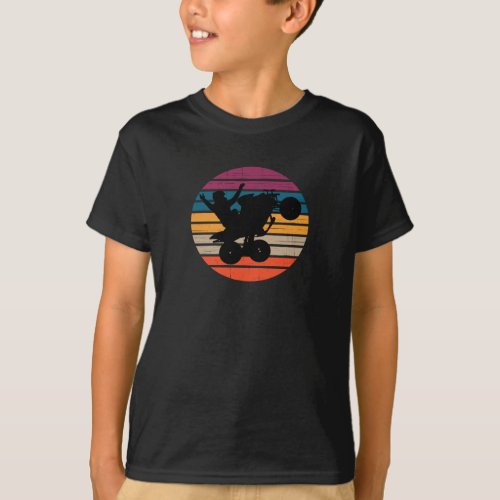 ATV Present _ Quad Bike Gift _ Retro Sun T_Shirt