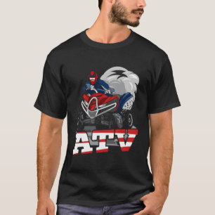 Atv Quad Bike Atv Outdoor Mudding Offroading T-Shirt