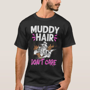 ATV Quad Biker Four Wheeler Vintage Muddy Hair Don T-Shirt