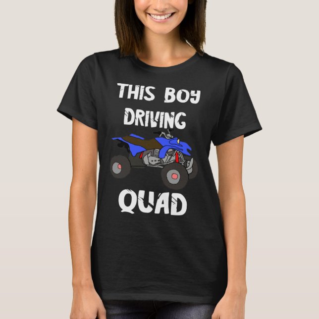 ATV Quad Rider Offroad Biker Boys Four Wheeler Bik T-Shirt (Front)