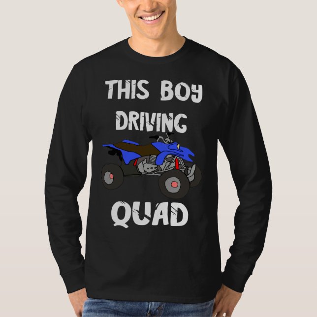 ATV Quad Rider Offroad Biker Boys Four Wheeler Bik T-Shirt (Front)
