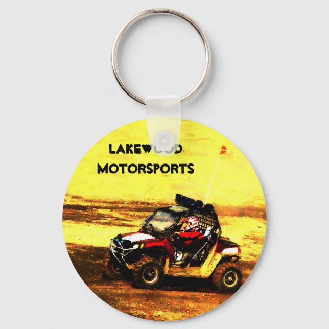 ATV Rider - All Terrain Extreme  Motorsports Keychain (Front)