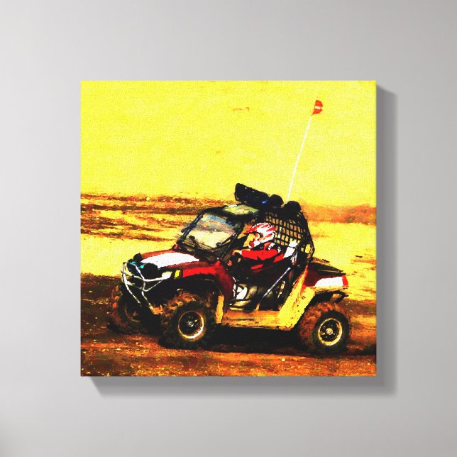 ATV Rider Canvas Print (Front)